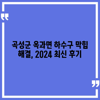 전라남도 곡성군 옥과면 하수구막힘 | 가격 | 비용 | 기름제거 | 싱크대 | 변기 | 세면대 | 역류 | 냄새차단 | 2024 후기