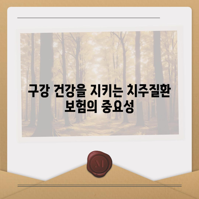 치주질환 보험 | 구강 건강을 위한 안전망