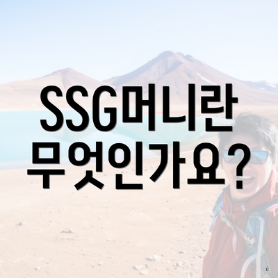 SSG머니란 무엇인가요?