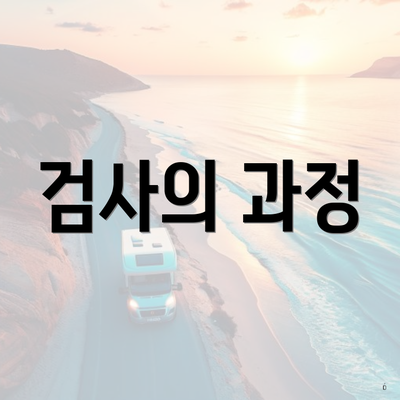 검사의 과정