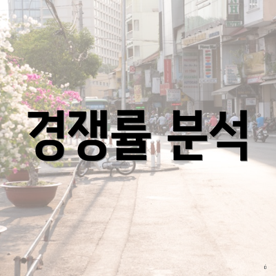 경쟁률 분석