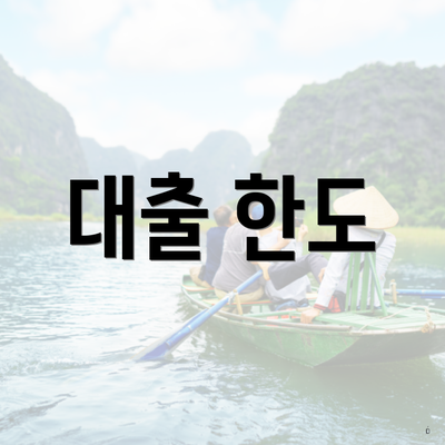 대출 한도