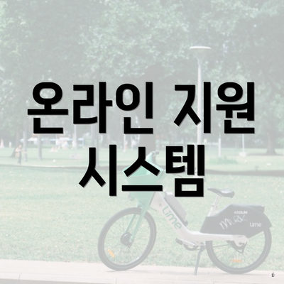 온라인 지원 시스템