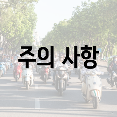 주의 사항