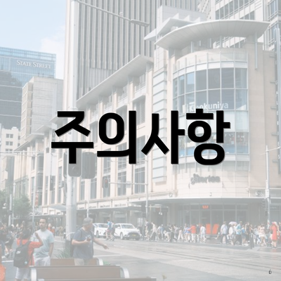 주의사항