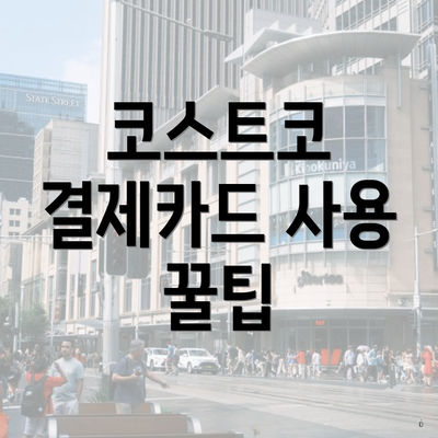 코스트코 결제카드 사용 꿀팁
