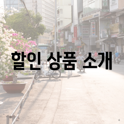 할인 상품 소개