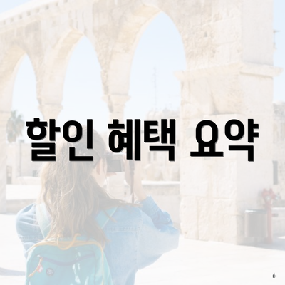 할인 혜택 요약