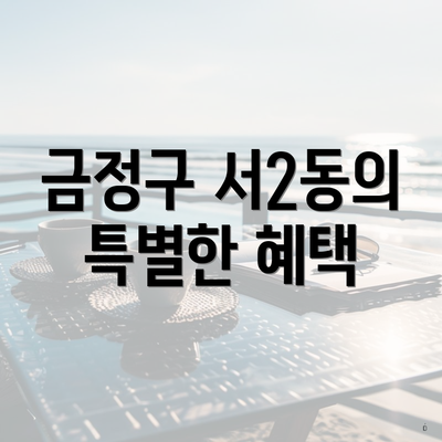 금정구 서2동의 특별한 혜택