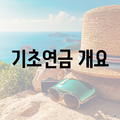 기초연금 개요