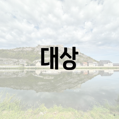 대상