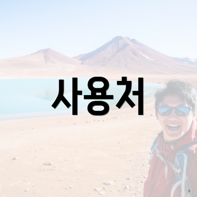 사용처