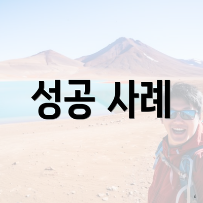 성공 사례