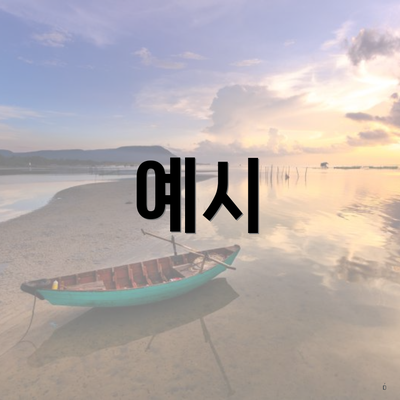 예시