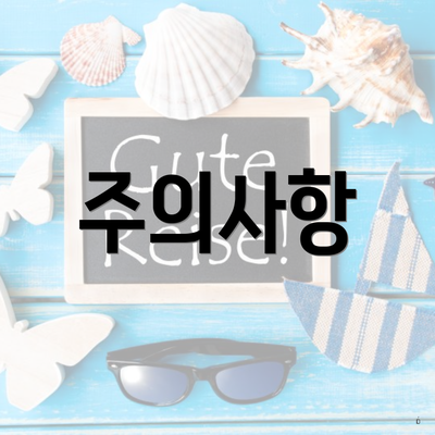 주의사항