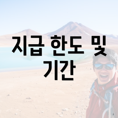 지급 한도 및 기간