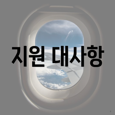 지원 대사항