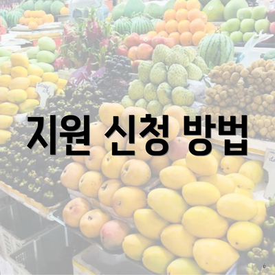 지원 신청 방법