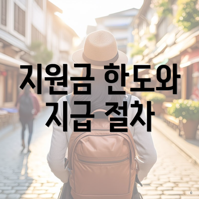 지원금 한도와 지급 절차