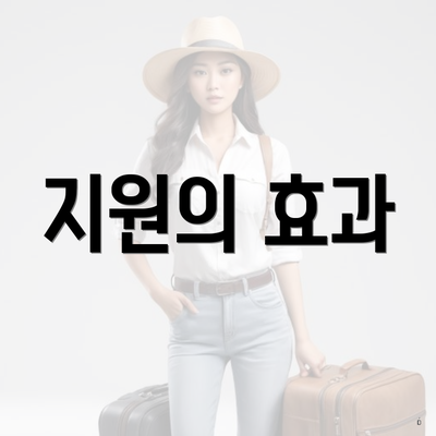 지원의 효과