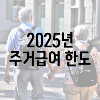2025년 주거급여 한도