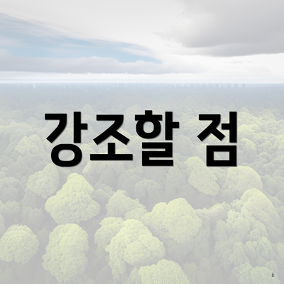 강조할 점
