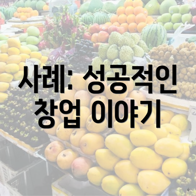 사례: 성공적인 창업 이야기