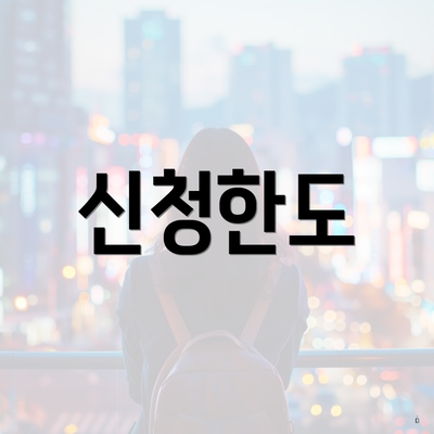 신청한도