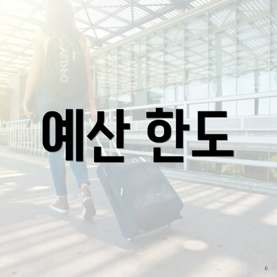 예산 한도