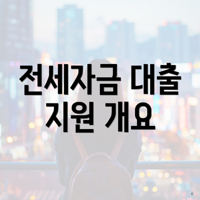 전세자금 대출 지원 개요