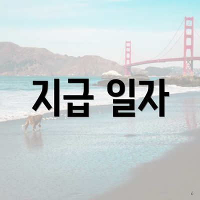 지급 일자