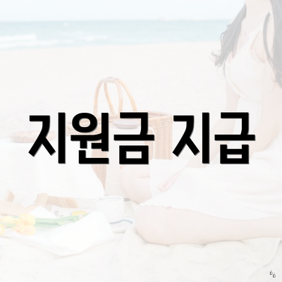 지원금 지급