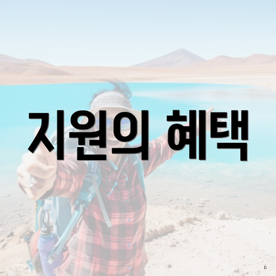 지원의 혜택