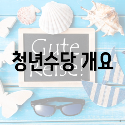 청년수당 개요
