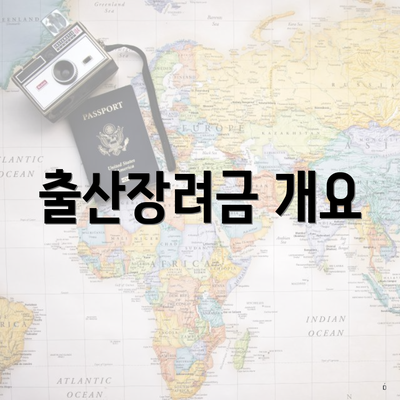 출산장려금 개요