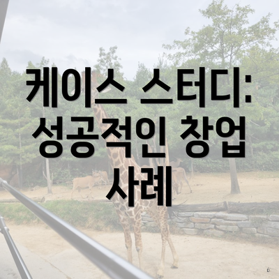 케이스 스터디: 성공적인 창업 사례
