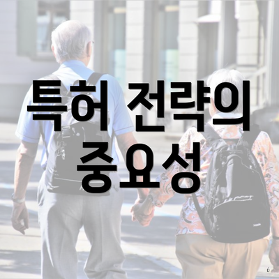 특허 전략의 중요성